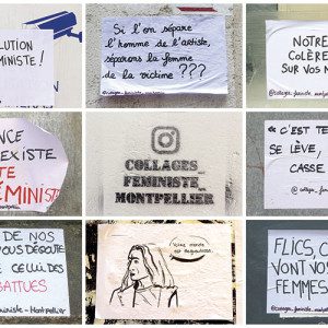 Panneau d'association photographique "Journée des femmes" Montpellier 2020