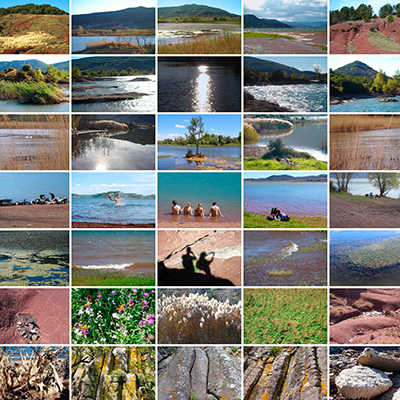 Panneau photographique Lac du Salagou